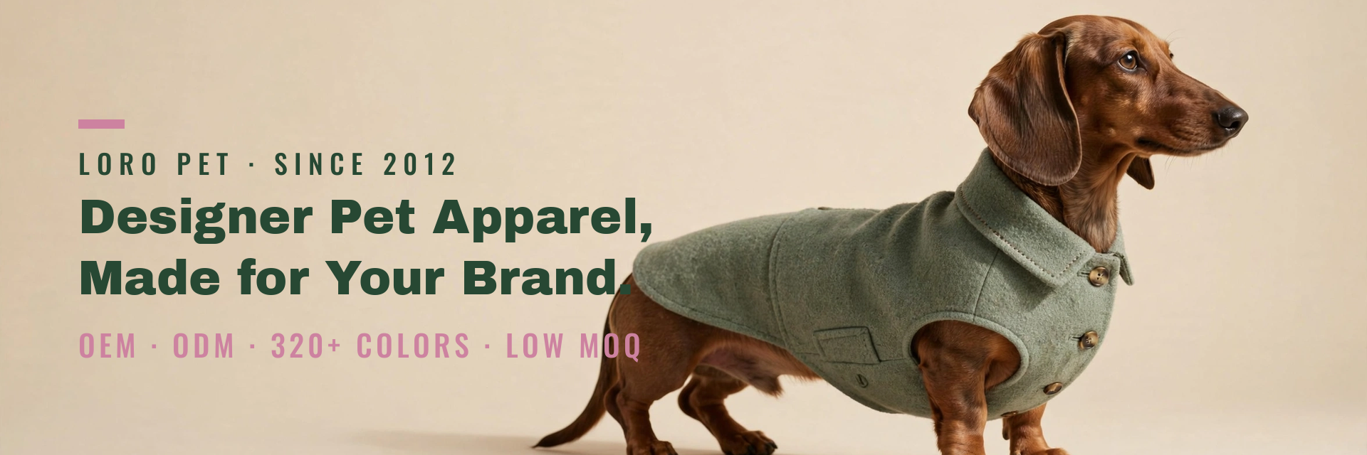 LORO PET wholesale collection banner